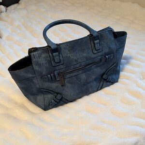 Steve Madden Navy Satchel